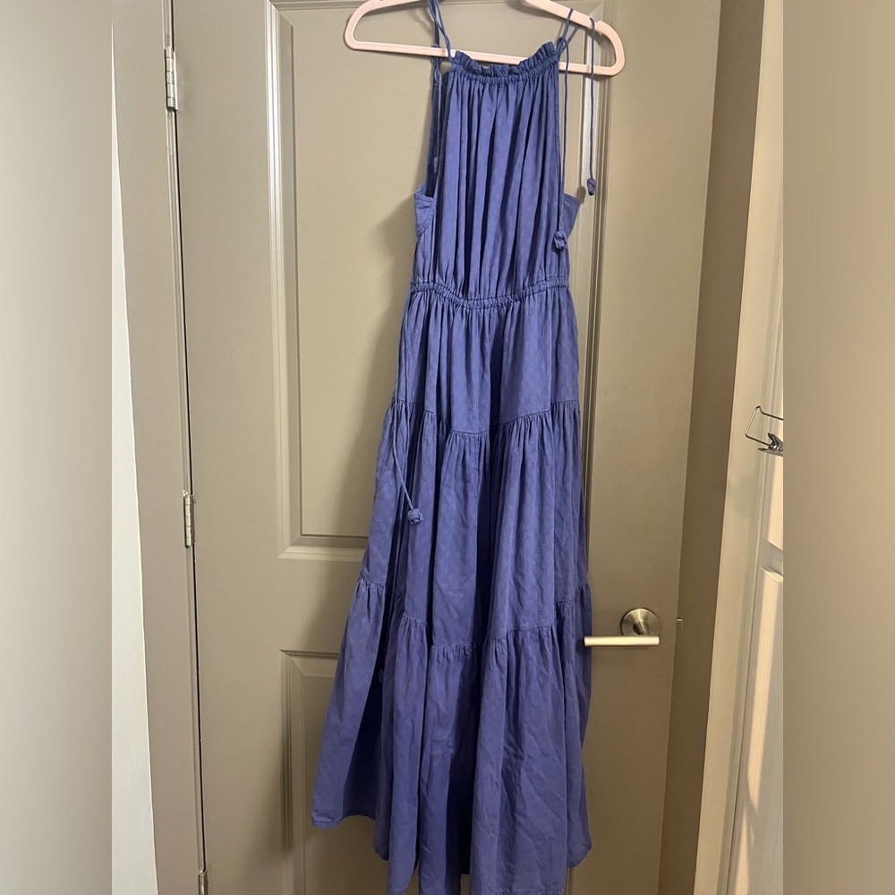 Erica Wilson Nantucket Bali Dress California Blue Medium - Picture 5 of 5